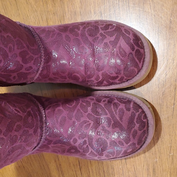 Ugg Tall Purple Flora Boots Limited Edition - Picture 9 of 14